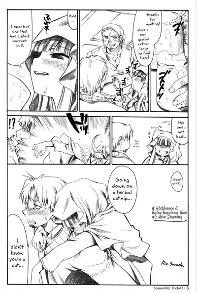 (C72) [Emode (Sanada Rin)] Shiawase o Ushinau no Naraba Kinyoku Nado Gu no Kocchou (Spice and Wolf) [English]